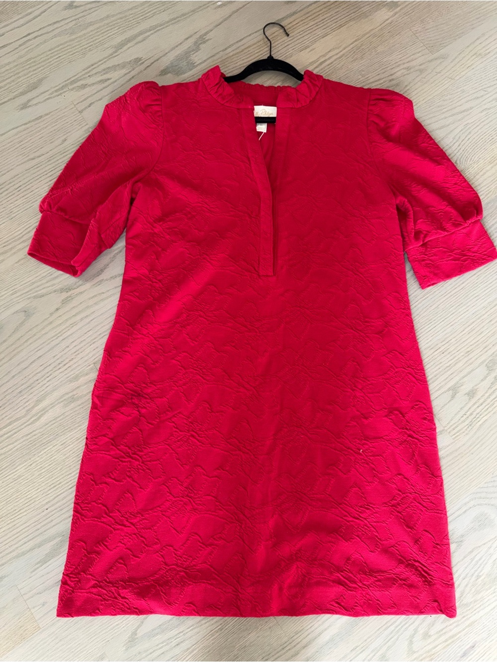 Lilly Pulitzer Bright Fuchsia Textured Mini Dress